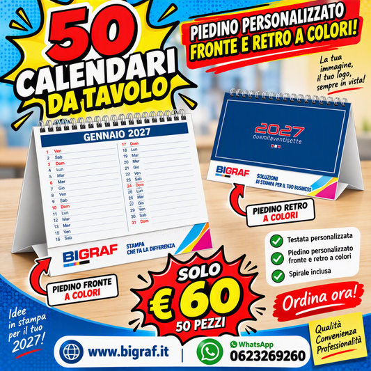PROMO CALENDARIO DA TAVOLO