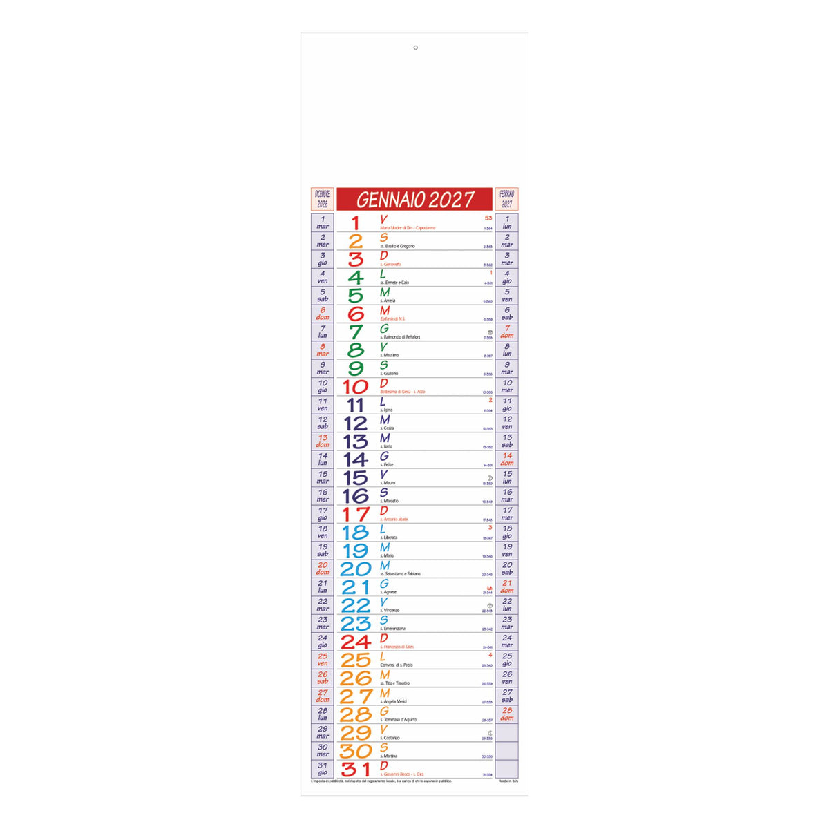 CALENDARIO BISCIONCINO